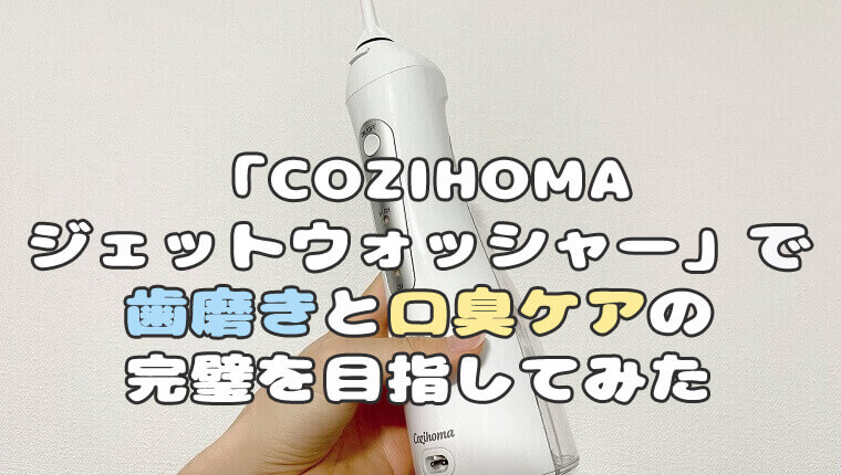 安い海外製だけど大満足だった口腔洗浄器「COZIHOMAジェットウォッシャー」で歯磨きと口臭ケアの完璧を目指してみた