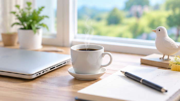 稼ぎたいと焦る頭の中の整理をして、テーブルの上に置いてあるコーヒーを飲んで休憩。